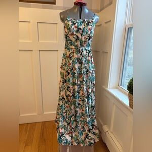 Anthropologie Lost + Wander Tropical Print Maxi Dress Size Small